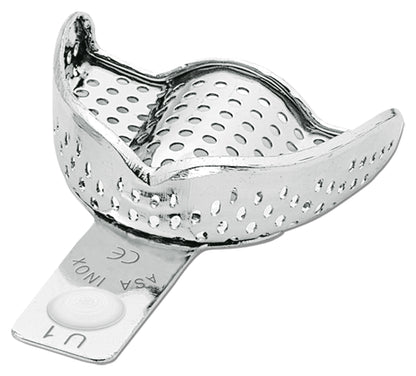 PORTAIMPRONTE ACCIAIO INOX CON BORDINO ASA DENTAL
