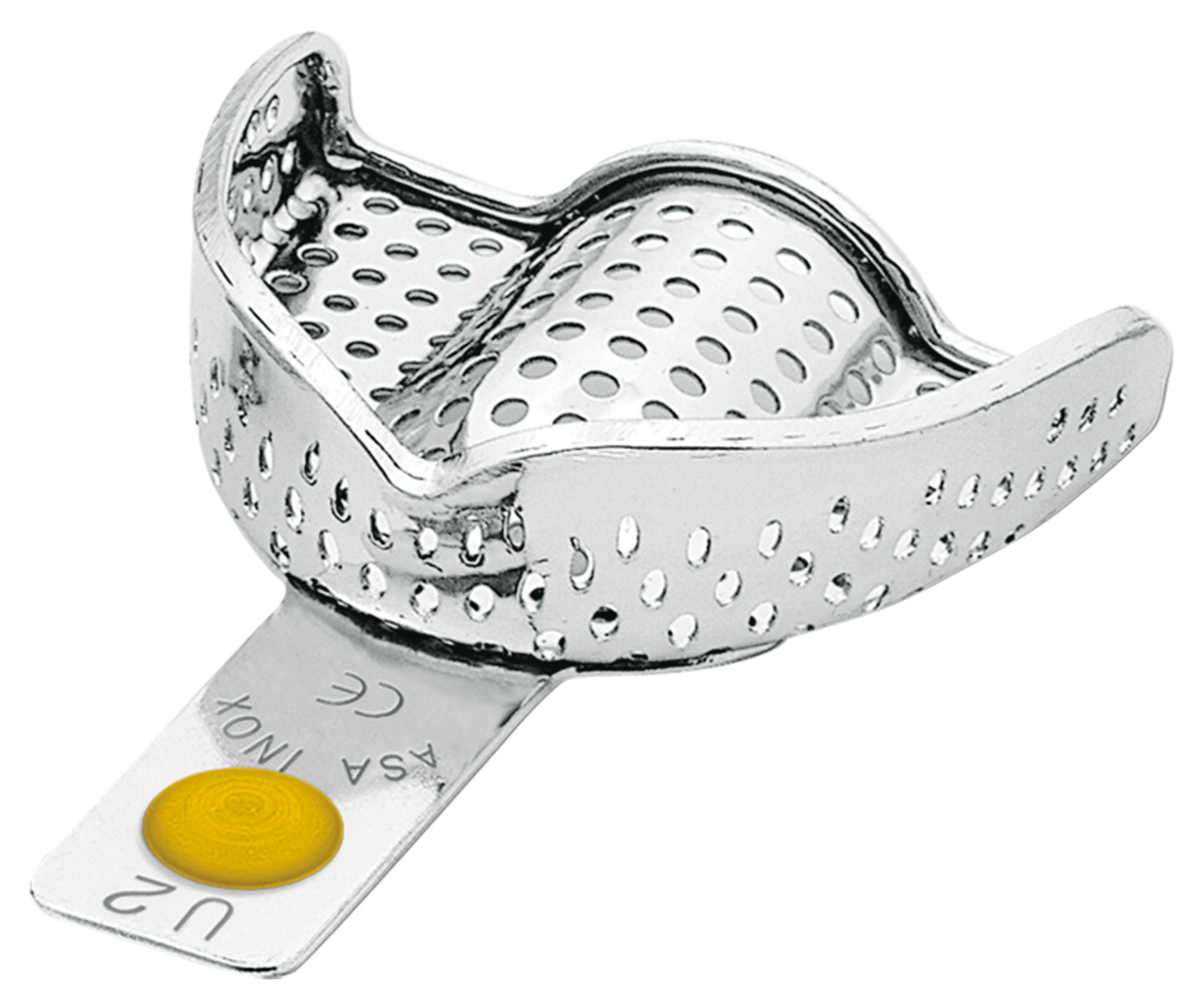 PORTAIMPRONTE ACCIAIO INOX CON BORDINO ASA DENTAL