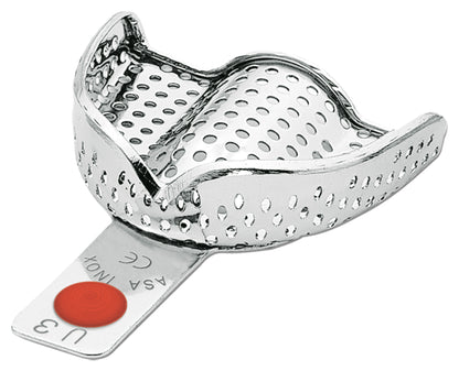 PORTAIMPRONTE ACCIAIO INOX CON BORDINO ASA DENTAL