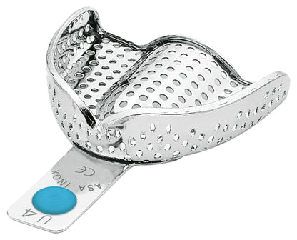 PORTAIMPRONTE ACCIAIO INOX CON BORDINO ASA DENTAL