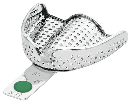 PORTAIMPRONTE ACCIAIO INOX CON BORDINO ASA DENTAL