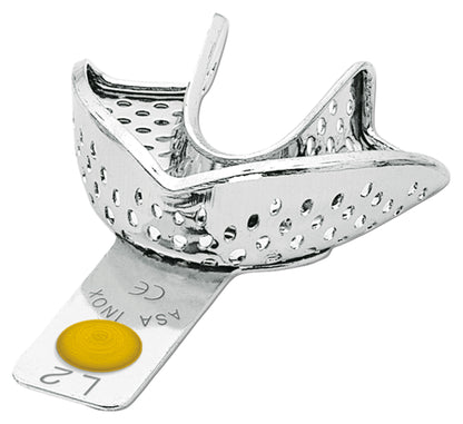 PORTAIMPRONTE ACCIAIO INOX CON BORDINO ASA DENTAL
