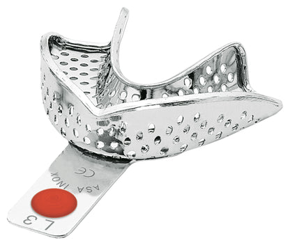 PORTAIMPRONTE ACCIAIO INOX CON BORDINO ASA DENTAL