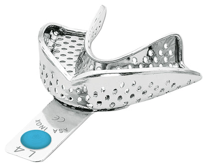 PORTAIMPRONTE ACCIAIO INOX CON BORDINO ASA DENTAL