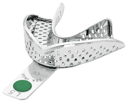 PORTAIMPRONTE ACCIAIO INOX CON BORDINO ASA DENTAL