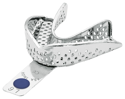 PORTAIMPRONTE ACCIAIO INOX CON BORDINO ASA DENTAL