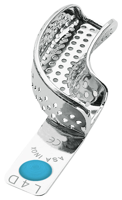 PORTAIMPRONTE ACCIAIO INOX CON BORDINO ASA DENTAL