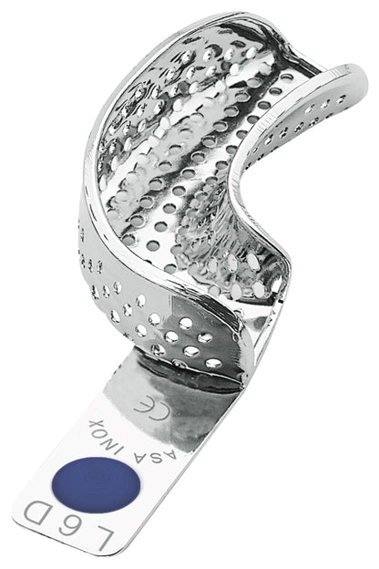 PORTAIMPRONTE ACCIAIO INOX CON BORDINO ASA DENTAL