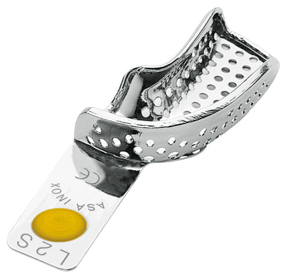 PORTAIMPRONTE ACCIAIO INOX CON BORDINO ASA DENTAL