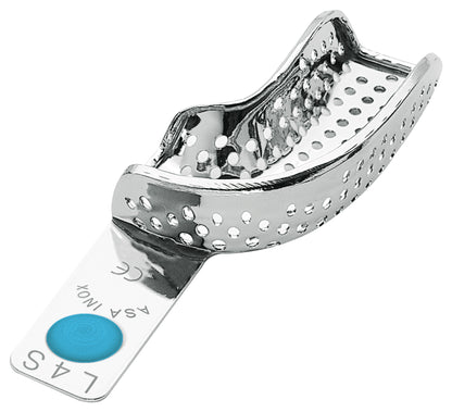 PORTAIMPRONTE ACCIAIO INOX CON BORDINO ASA DENTAL