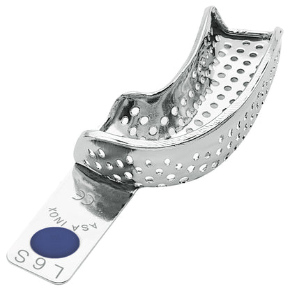 PORTAIMPRONTE ACCIAIO INOX CON BORDINO ASA DENTAL