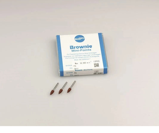 ABRASIVI BROWNIE SHOFU 0413 minipoint FG 12pz.