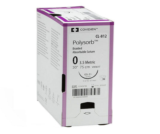 POLYSORB GL121, 4/0, AGO 26mm, V-20 1/2 CERCHIO 36pz