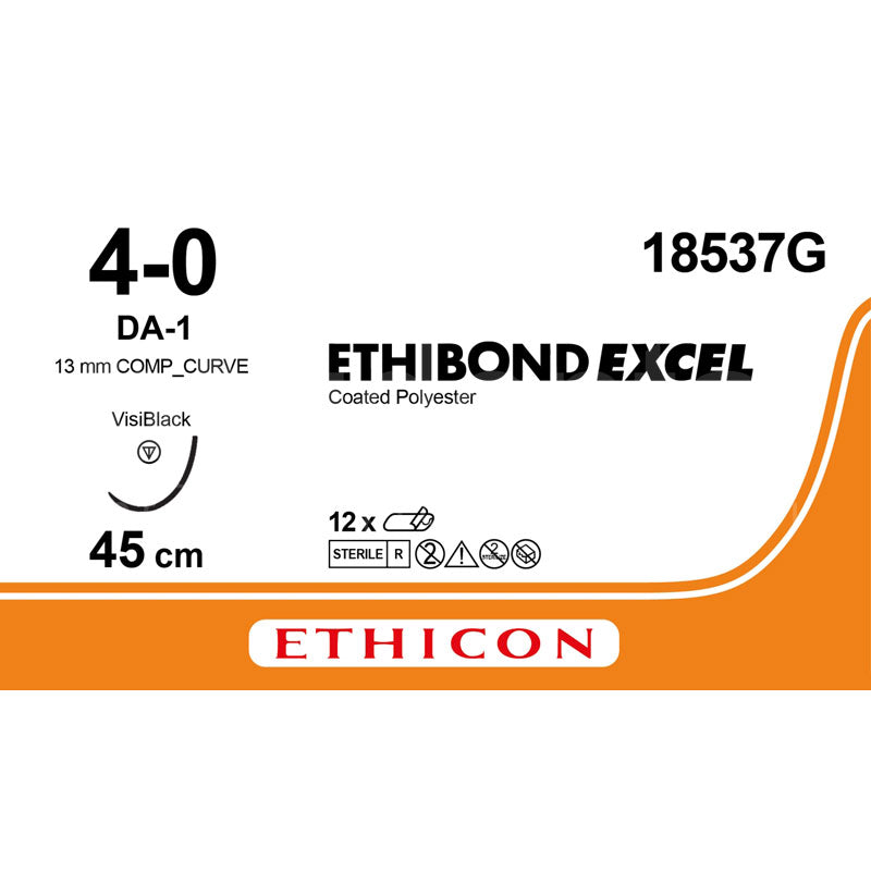 SUTURE ETHIBOND AGO VISI-BLACK 13mm DA-1 VARIABILE 12pz