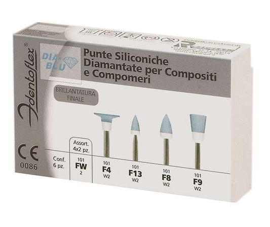 GOMMINI SILICONE IDENTOFLEX DIA-BLU F4 6pz