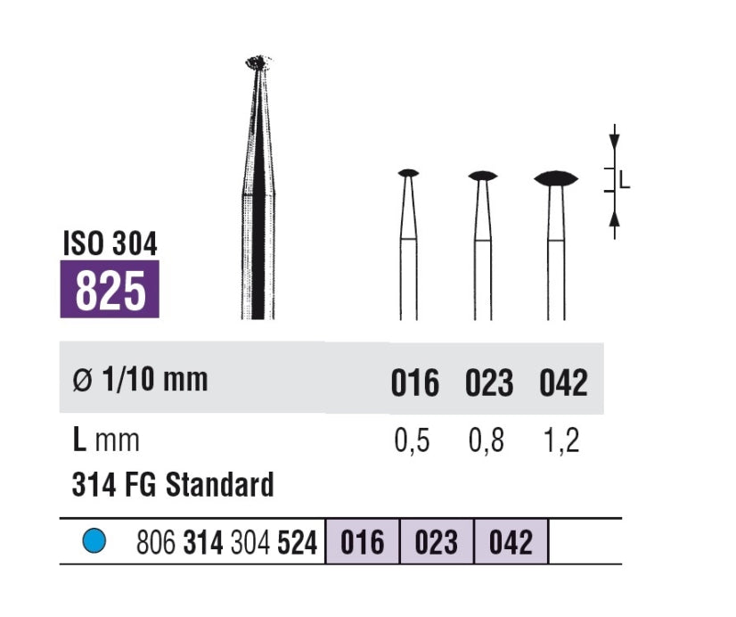 FRESE DIAM.SSWHITE FG 825 042 grana media 5pz