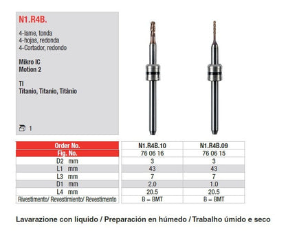FRESE CAD-CAM EDENTA 1pz