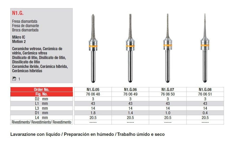 FRESE CAD-CAM EDENTA 1pz