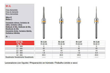 FRESE CAD-CAM EDENTA 1pz