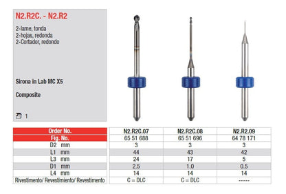 FRESE CAD-CAM EDENTA 1pz
