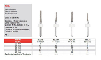 FRESE CAD-CAM EDENTA 1pz