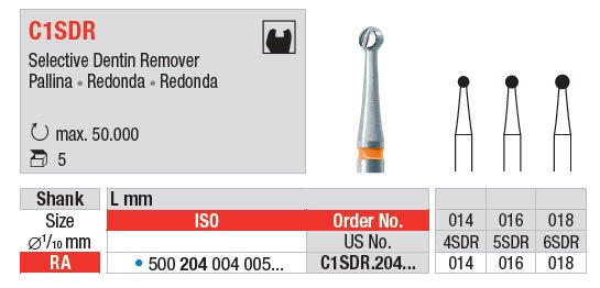 FRESA EDENTA TUNGSTENO C1SDR 5pz