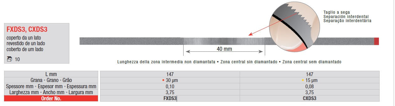 STRISCE DIAMANTATE EDENTA