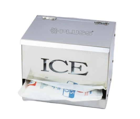 DISTRIBUTORE INOX PER BUSTE GHIACCIO