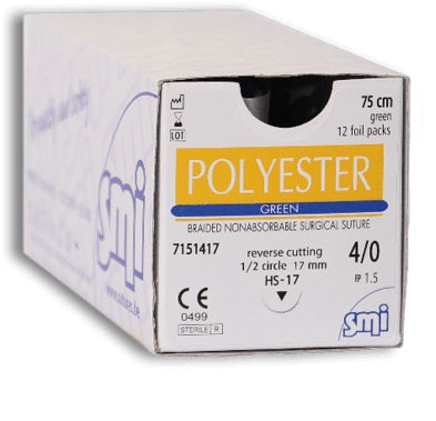 SUTURE POLYESTER SMI 12pz