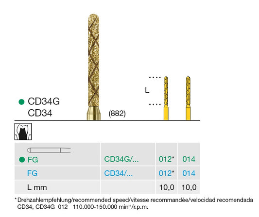 FRESE DIAM. COOL DIAMANT CD34 014 FG 6pz