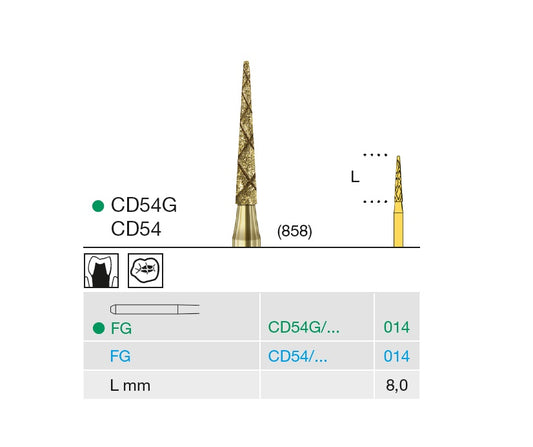 FRESE DIAM. COOL DIAMANT CD54G 014 FG grana grossa 6pz