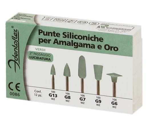 GOMMINI SILICONE IDENTOFLEX VERDE G6 12pz