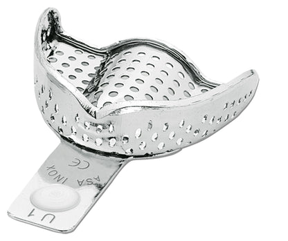 PORTAIMPRONTE ACCIAIO INOX CON BORDINO ASA DENTAL