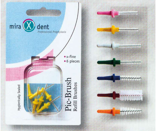 PIC-BRUSH RICAMBIO X-FINE GIALLO 2x6pz