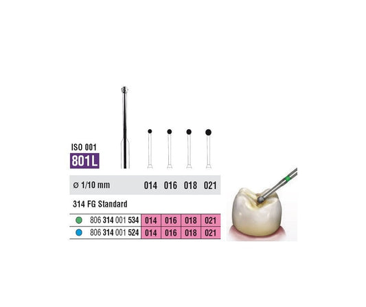 FRESE DIAM.SSWHITE FG 801L 014 grana media 5pz