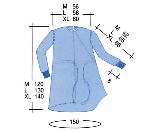 CAMICE SMS STERILE L 10pz