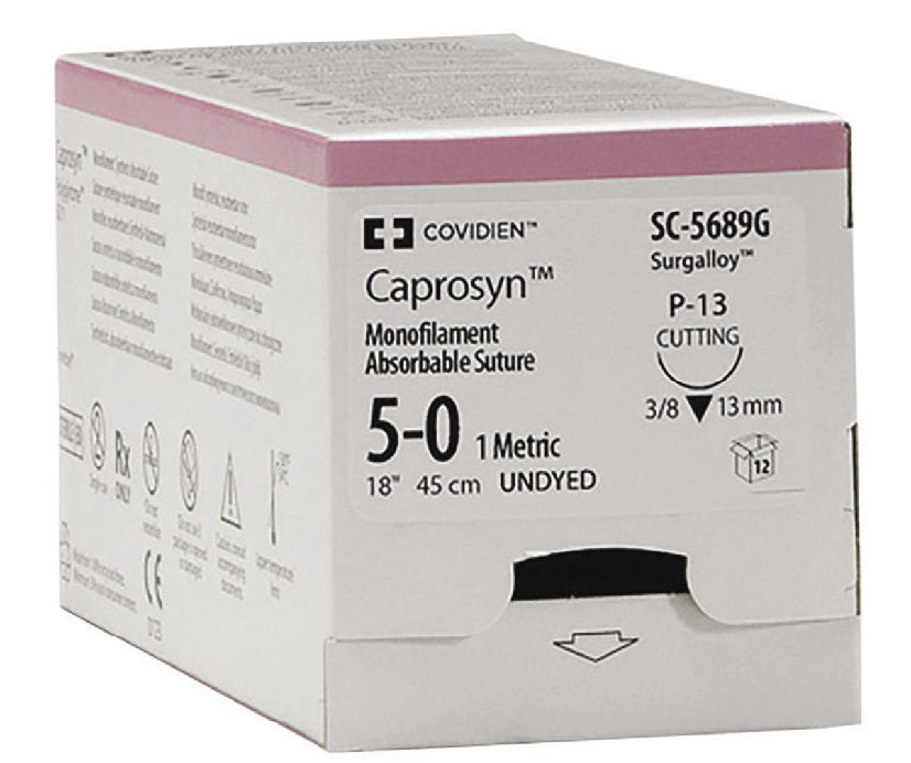 CAPROSYN UC204, 3/0, AGO 17mm, CV-23 1/2 CERCHIO 36pz