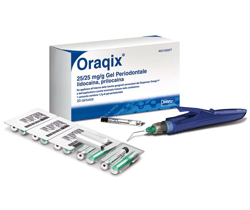 ORAQIX 25/25mg GEL PERIODONTALE 20x1,7gr GRL DENTALE AIC:037590015