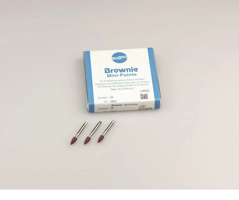 ABRASIVI BROWNIE SHOFU 0403 minipoint CA 12pz.