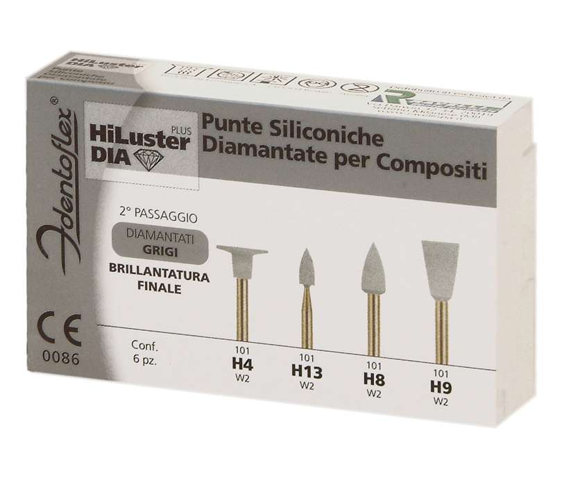 GOMMINI HI-LUSTER GRIGIO H9 6pz