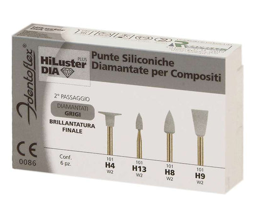 GOMMINI HI-LUSTER GRIGIO H9 6pz