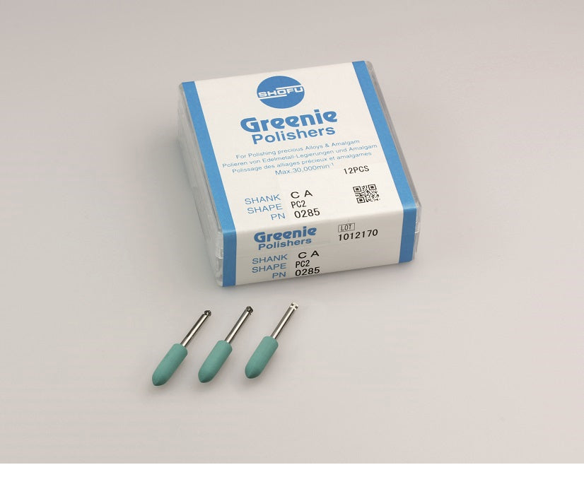 ABRASIVI SUPERGREENIE SHOFU 404B minipoint CA 12pz.
