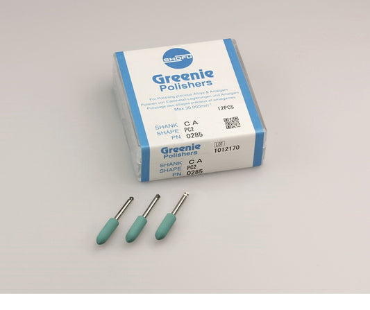 ABRASIVI SUPERGREENIE SHOFU 404B minipoint CA 12pz.