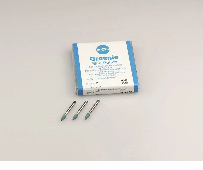 ABRASIVI GREENIE SHOFU 0404 minipoint CA 12pz.