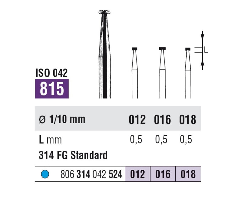 FRESE DIAM.SSWHITE FG 815 012 grana media 5pz