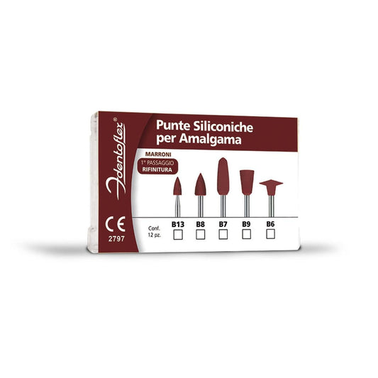GOMMINI SILICONE IDENTOFLEX MARRONE B9 12pz
