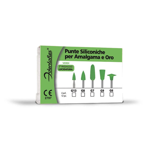 GOMMINI SILICONE IDENTOFLEX VERDE G13 12pz