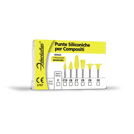 GOMMINI SILICONE IDENTOFLEX GIALLO C4 12pz