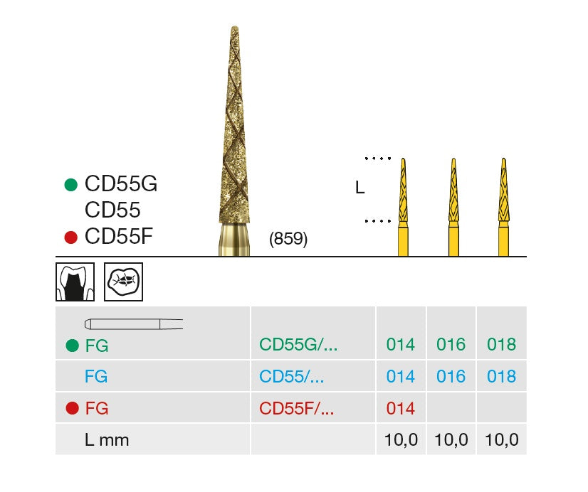 FRESE DIAM. COOL DIAMANT CD55 016 FG 6pz