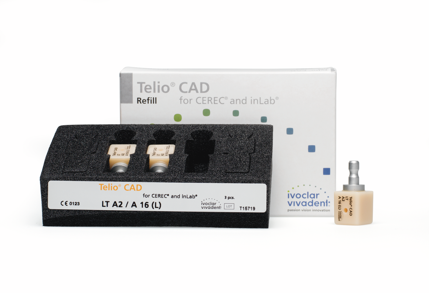 TELIO CAD LT CEREC/INLAB IVOCLAR 3pz